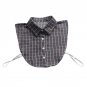 Women Men Boys Girls Half Shirt Fake Collar Plaid Pattern Detachable Collars Blouse Tops Lapel Colla
