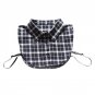 Women Men Boys Girls Half Shirt Fake Collar Plaid Pattern Detachable Collars Blouse Tops Lapel Colla