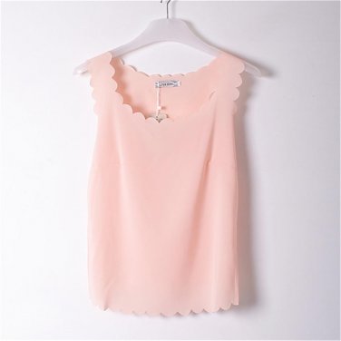 See Through Tank Tops Blusas Blouse Women Summer New Lady Chiffon Shirt Blusa Feminina Camisa Top Gi