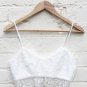 Ladies Crochet Tank Tops Sleeveless Lace Vest Blouse Bralette Bra Cami Crop Top Black White