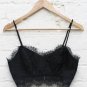 Ladies Crochet Tank Tops Sleeveless Lace Vest Blouse Bralette Bra Cami Crop Top Black White