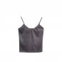 Women Spaghetti Strap Velvet Cropped Tank Crop Top Cami Sleeveless Party Blouse LM75