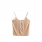 Women Spaghetti Strap Velvet Cropped Tank Crop Top Cami Sleeveless Party Blouse LM75