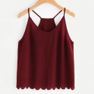 Women Sexy Tank Top Solid Shirt Cute Style Vest Sleeveless Casual Tank Blouse Canottiere Donna Debar