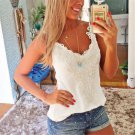 Women Summer Lace Vest Tops Sleeveless Blouse Casual Tank Tops Camis