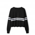 Women Tops Casual 2017 Fashion Casual Sweatshirt Women Stripe Long Sleeve Tops O-Neck Blouse Pullove