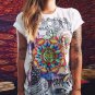 Summer Casual Women Short Sleeve O neck Blouses Fashion 9 Prints Women White Shirts blusas New Sexy
