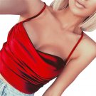 snowshine  #3001  Sexy Fashion Women Short Casual Tank Tops Vest Velvet Halter Blouse T-Shirt