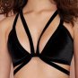 Sexy Women Plus Size Cut-Out Bra Bralette Bustier Corset Vest Crop Tops Blouse Tank Top Black Vest T