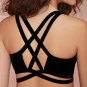 Sexy Women Plus Size Cut-Out Bra Bralette Bustier Corset Vest Crop Tops Blouse Tank Top Black Vest T