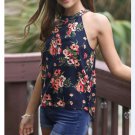 Women New Trend Popular Summer Floral Vest Top Sleeveless Blouse Casual Tank Tops T-Shirt