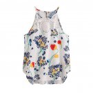 2017 New Tank Top Women Floral Casual Sleeveless Crop Top Vest Tank Shirt Blouse Cami Top Feminina P
