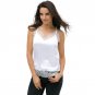 Women 2017 Summer Lace Sleeveless Tank Blouse Tops T-Shirt Fashion Solid Camis Casual Lace Patchwork
