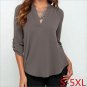 2017 Women Summer loose Big Size S-5XL Chiffon Blouse Ladies Elegant Sexy V-neck Blouses Multicolor