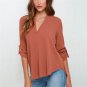 2017 Women Summer loose Big Size S-5XL Chiffon Blouse Ladies Elegant Sexy V-neck Blouses Multicolor