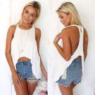 Sexy Women Lady Summer Casual Sleeveless Shirt Cotton Loose Vest Tank Blouse Top