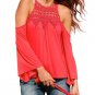 Women Blouse Sexy Off Shoulder Wraps Office Lady Slim Puff Sleeve Blouse Colors