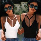 Spring and Summer Women Hot Sexy Ladies Casual Bra Crop Bustier Bralette Corset deep V Tube Tops Tan