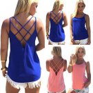 2017NEW Women Summer Vest Top Sleeveless Shirt Blouse Casual Tops Crew T-Shirt