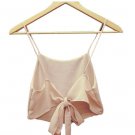 New Fashion Sexy Women Sleeveless Camisole Shirt Summer Casual Blouse Crop Tops Cotton Casual Pink B