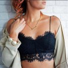 Women\'s Sleeveless Lace Vest Crochet Tank Tops Blouse Bralette Bra Cami Crop Top