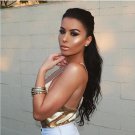NEW Women Sexy Summer Sleeveless Off Shoulder Shirt Blouse Casual Crop Tank Tops Golden Crop Top Siz
