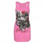 Summer Tops Women Skull Skeleton Print Vest Tops Blouse Club Party T-Shirt Tee Ropa De Mujer Moda 20