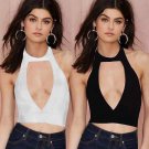 Fashion Womens Ladies Sleeveless Blouse Summer Vest Tops Sleeveless T Shirt Top Cotton Black Short T