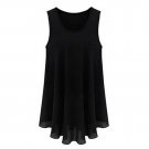 IMC Summer New Tops Tees Shirts Women Small Vest Tank Dress Chiffon Blouse Sleeveless Europe Style C