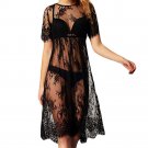 2017 New Hot Summer style Black Perspective lace blouse lace dress swimsuit SUMMER WOMEN dress Natur
