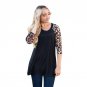 High Quality Elegant Winter Dress Office Dress Women Plus Size Tops Long Sleeve O-Neck Casual Flora