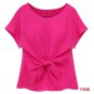 2016 New Blue Women Summer Blouses Chiffon Shirt Short Sleeves Bottoming Shirt O-Neck Girls T Tops W