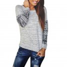 Autumn Women Casual Long Sleeve shirt Blouse Top Crew Neck Pullover Clothes