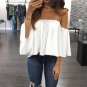 Fashion Women Off Shoulder Top Long Sleeve Pullover Casual Blouse Hals Langarm Chiffon Schulter Blus