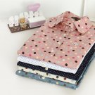 2017 Autumn Spring Women\'s Blouse Polka Dot Casual Lapel Shirt Colorful Long Sleeve Cotton Tops Shi