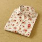 2017 Autumn Spring Women\'s Blouse Polka Dot Casual Lapel Shirt Colorful Long Sleeve Cotton Tops Shi