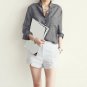 Women\'s Casual Loose Style Cotton Linen Blouse Long Sleeve Shirt All Match Top