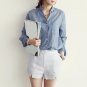 Women\'s Casual Loose Style Cotton Linen Blouse Long Sleeve Shirt All Match Top