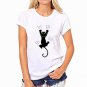 ZZSYKD 2018 Women Summer Tops Cotton Blouses Shirts Ladies Rabbit Print Feminine Blouse Short Sleeve