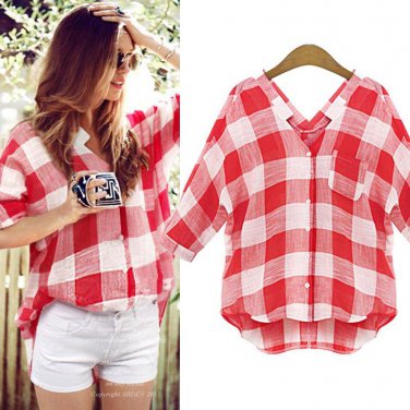 Women\'s Loose Long Sleeve Chiffon Casual Blouse Slim Shirt Tops Blouse New Sale
