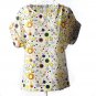 New  women printing blouse bird bat shirt short-sleeved chiffon blusas femininas roupas summer style