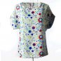 New  women printing blouse bird bat shirt short-sleeved chiffon blusas femininas roupas summer style