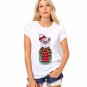 Women\'s Fashion Summer Chiffon Panda Print Harajuku Print Shirt O-Neck Short Sleeve Women Tops Blou