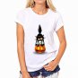 CDJLFH 2016 Newest Women White Shirt Anchors Print Short Sleeve Round Neck Blouses Harajuku Blusas N