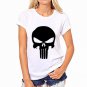 CDJLFH 2016 Newest Women White Shirt Anchors Print Short Sleeve Round Neck Blouses Harajuku Blusas N