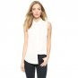 Topjini Plus Size New Fashion 2017 Women Turn-down Collar Sleeveless Shirts Casual Summer Chiffon Bl
