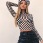 New Women Ladies Long Sleeve Bodysuit Stretch Ladies Crop Tops Jumpsuit Short Clothes Blouses Shirt