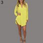 New Women\'s Fashion Chiffon Off-shoulder Long Sleeve Sequins Stand Collar Blouse