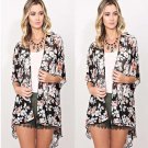 Women Floral Loose Shawl Casual Cardigan Boho Chiffon Tops Women Tops Outfits Summer Beach Blouse Ne