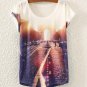 Arrival Summer Womens Blouse Short Sleeve Loose Casual Animal Floral Print Tops